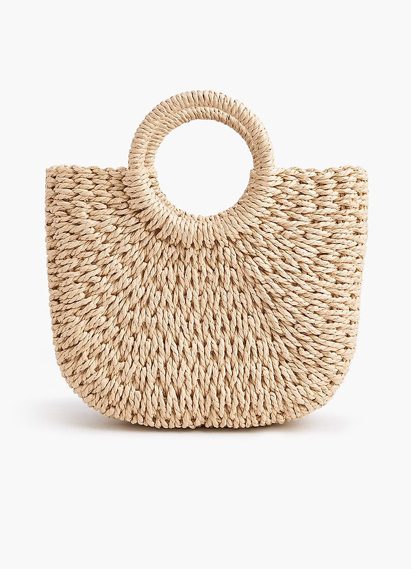front Wicker Tote Bag