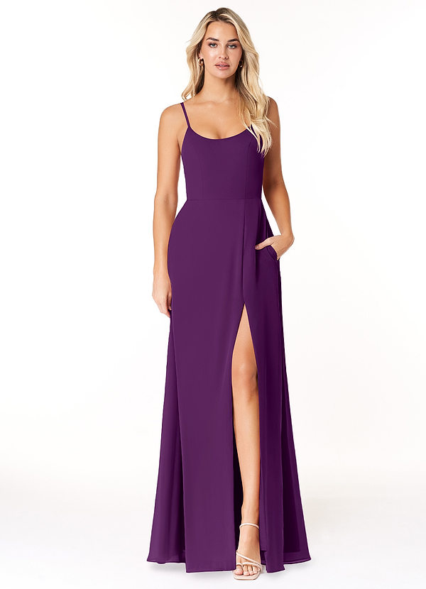 Grape Azazie Moira Bridesmaid Dresses | Azazie