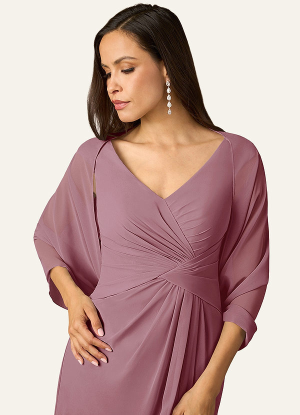 front Azazie Matching Color Sarah Chiffon Wrap