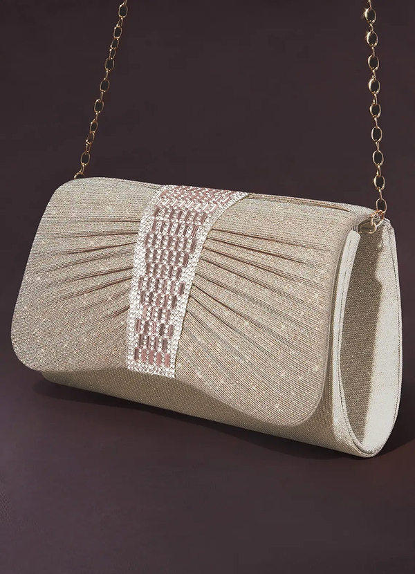 back Rhinestone Embellished Clutch Bag