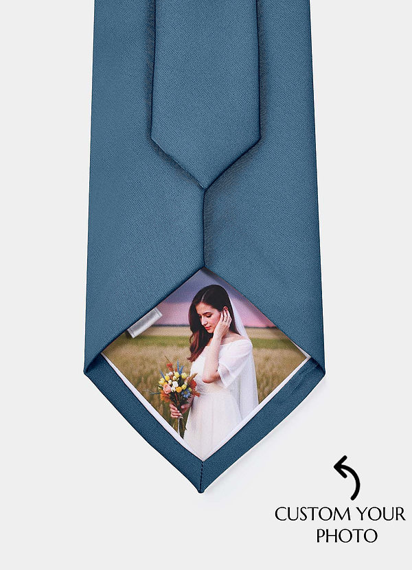 front Matte Satin Custom Photo Tie – Personalized Necktie
