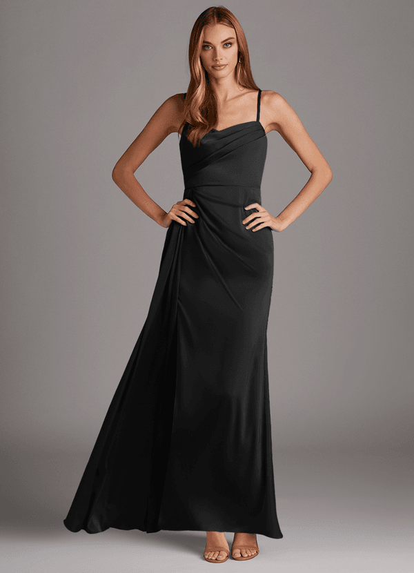 Azazie Bona Stretch Satin Dress Brudtärneklänningar  image1