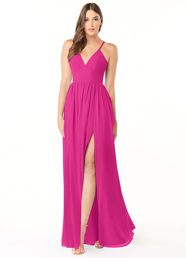 Fuchsia Azazie Aaida Bridesmaid Dresses | Azazie