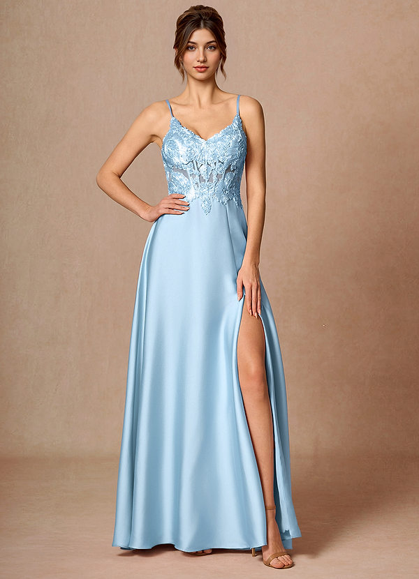 Arlette Sky Blue Maxi Dress image1