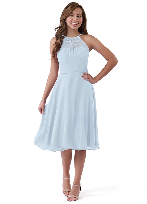 Mist Azazie Alayna Junior Bridesmaid Dresses | Azazie