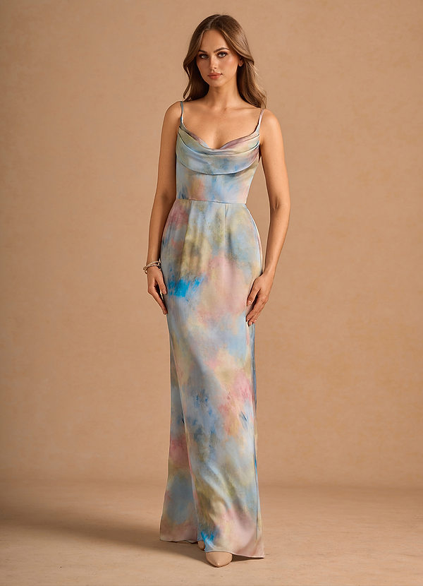Aimee Watercolor Maxi Gown image1