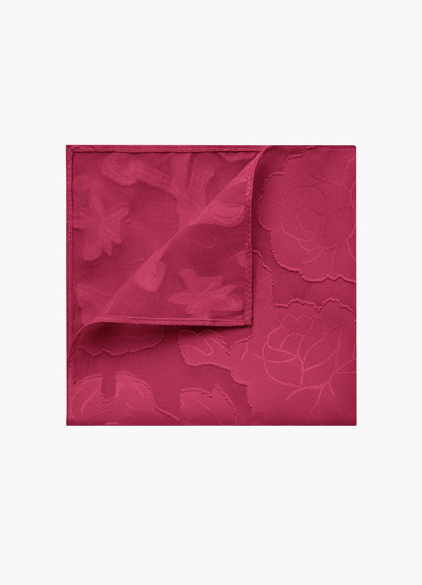 front Floral Burnout Pocket Square