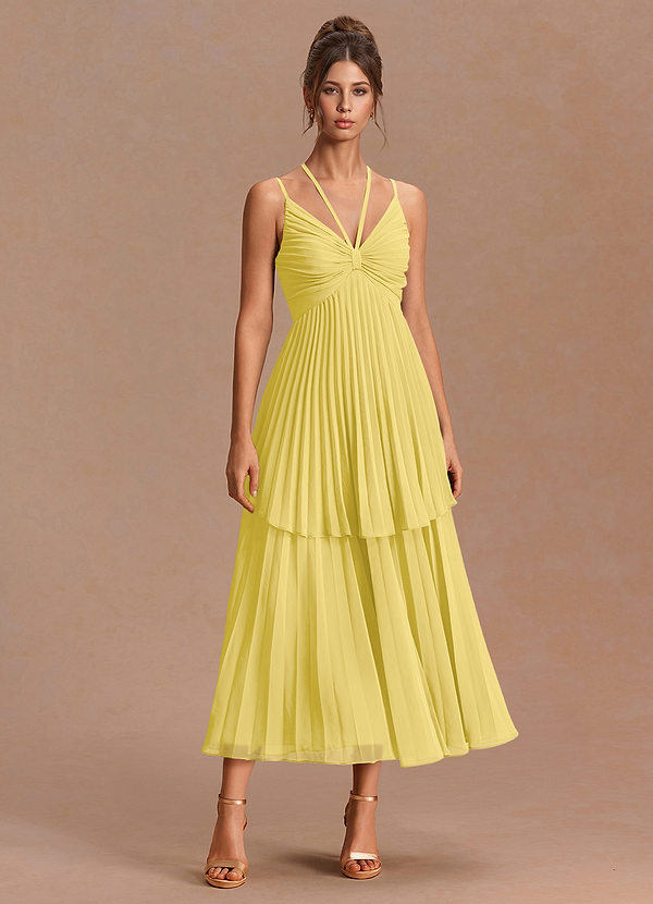 Cecily Pastel Yellow Maxi Dress image1