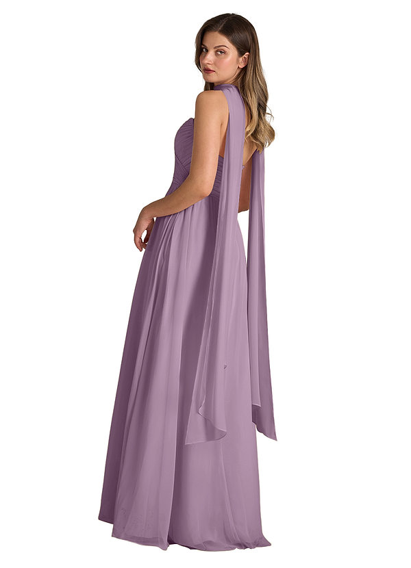 front Azazie Bijpassende kleur chiffon sjaal