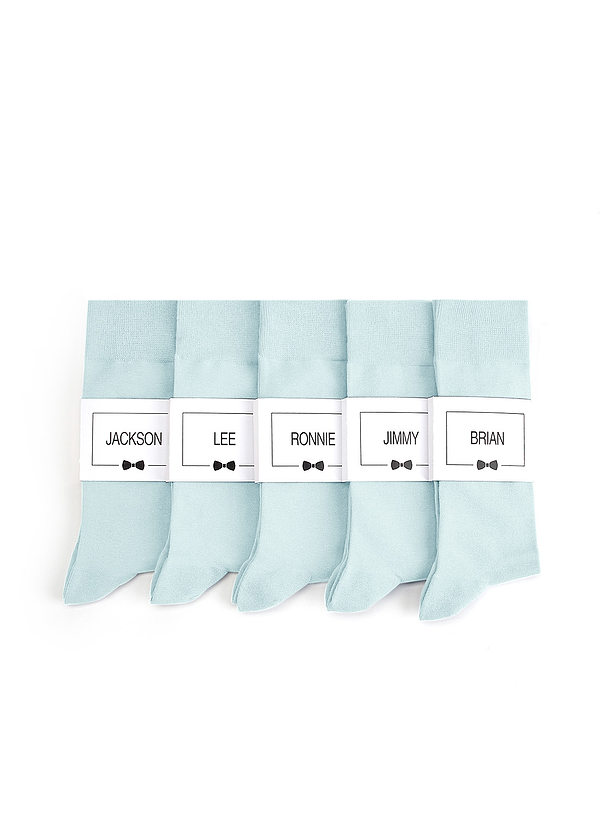 front Men's Dress Socks with Custom Label