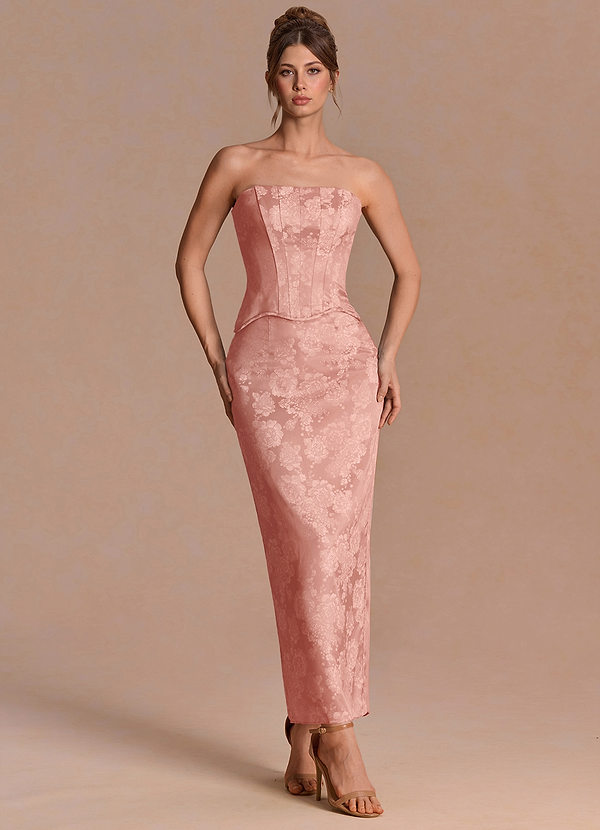 Robe Maxi Rose Thé Melva image1