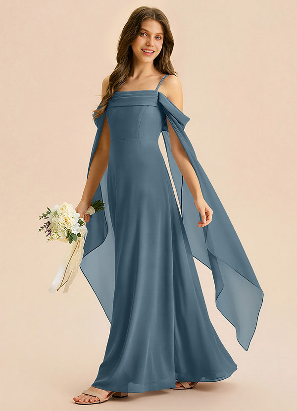 Azazie Moana Junior Twilight A-Line Pleated Chiffon Dress image1