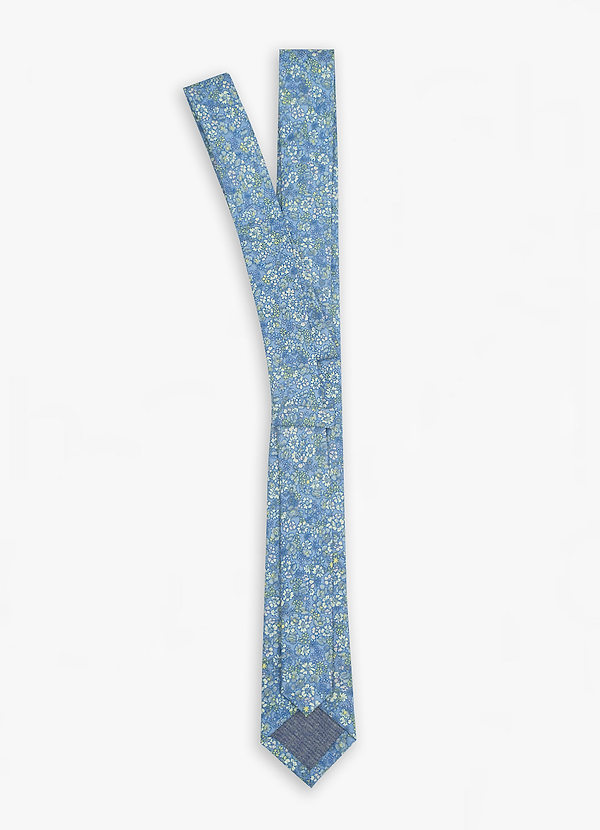 back Daisy Meadow Blue Skinny Tie