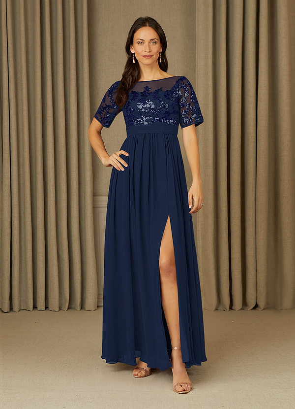 Dark Navy Azazie Bravana Mother Of The Bride Dress Ready To Ship Mother