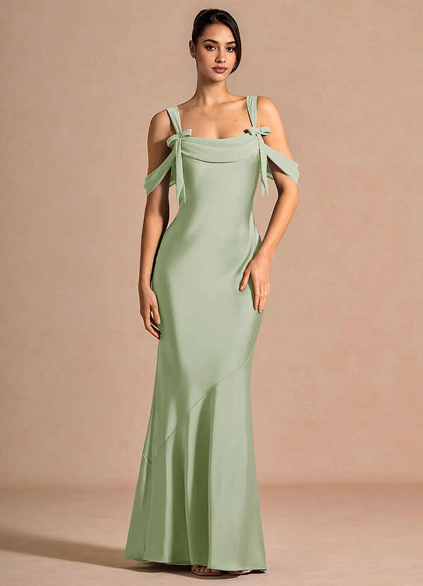 Vestido Verde Claro Largo Ariane image1