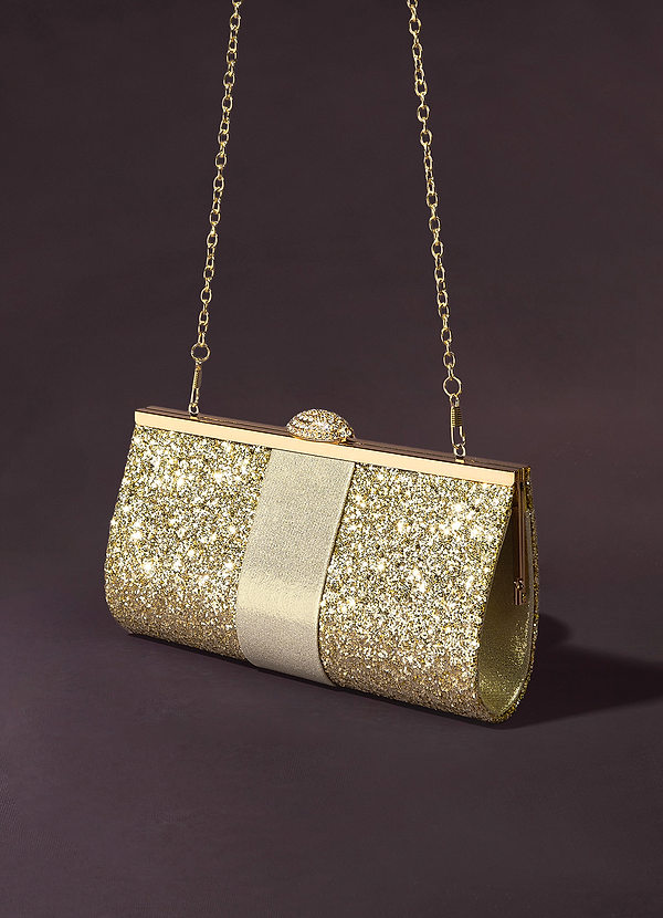 back Sparkling Glitter Clutch Bag