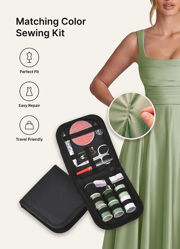 front Azazie Matching Color Emergency Sewing Kit
