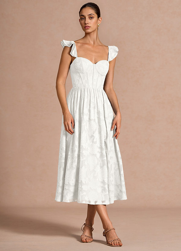 Dora White Midi Dress image1