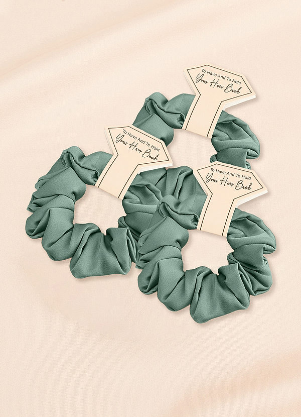 front Sopivanväriset Bridesmaid Stretch -Satiiniset Normaalikokoiset Scrunchit