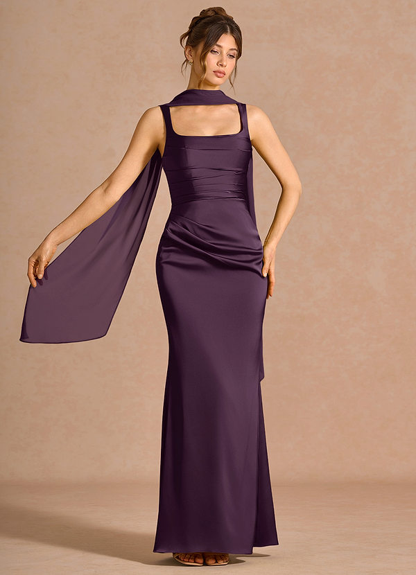 Hadiya Dark Purple Maxi Dress image1
