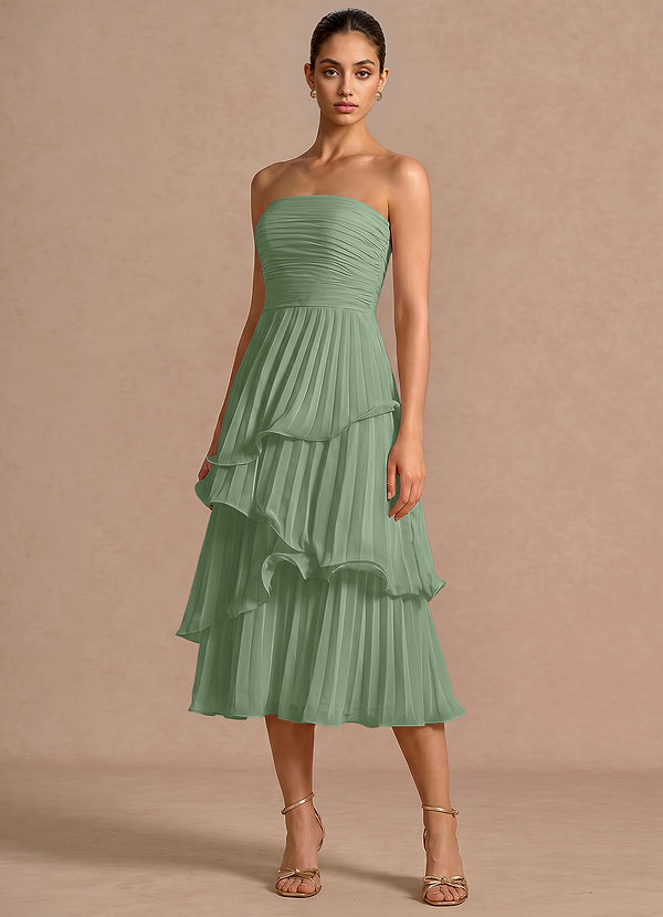 Midi jurk Hartley Matcha image1