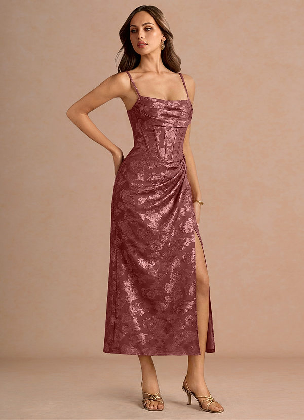 Rosalie Vintage Rose Midi Dress image1