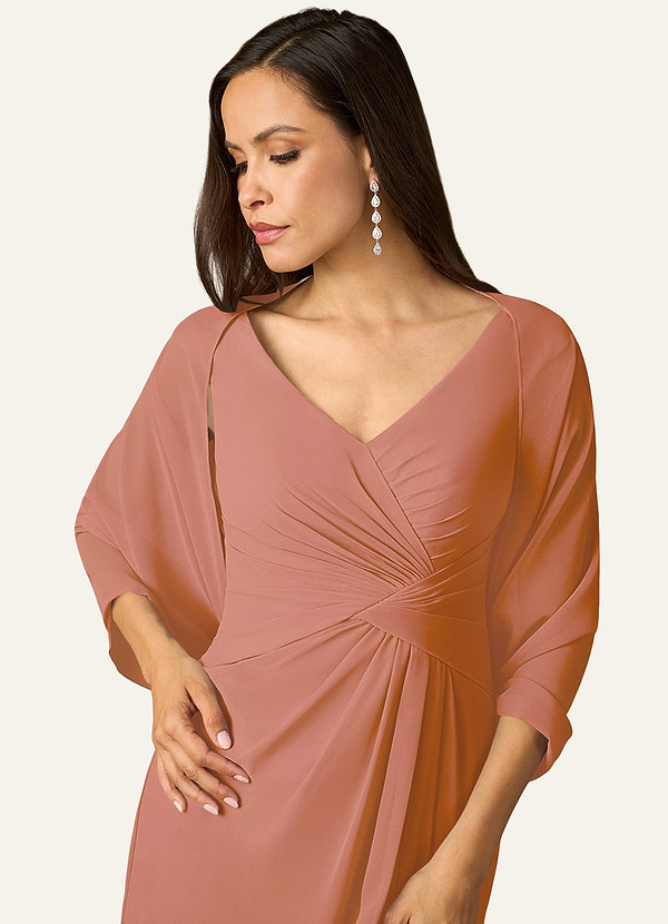 front Azazie Matching Color Sarah Chiffon Wrap
