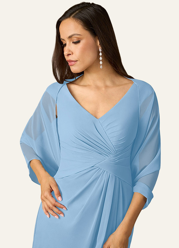 front Azazie Matchande Färg Sarah Chiffong Wrap