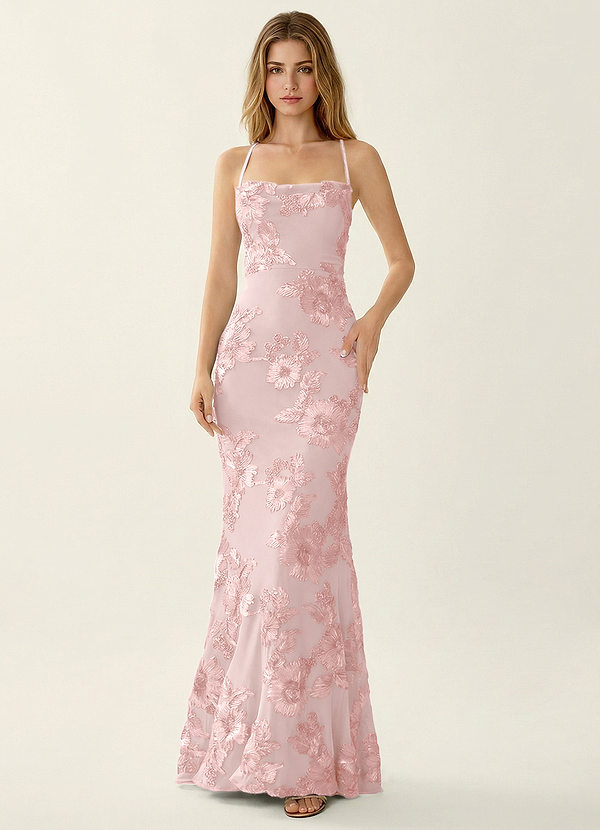Kailani Rose Robe de bal sirène corset à fleurs 3D et laçage au dos image1