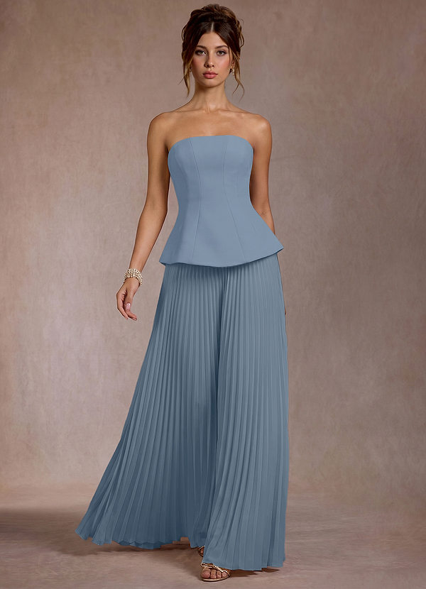 Coraline Powder Blue Bandeau Jumpsuit image1