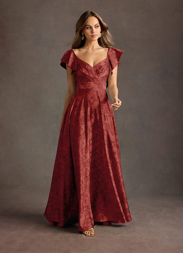Leilani Orange Red Maxi Dress image1