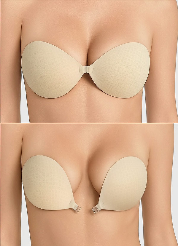 front Pezoneras Push-Up Invisibles - Tejido Transpirable con 8 Orificios