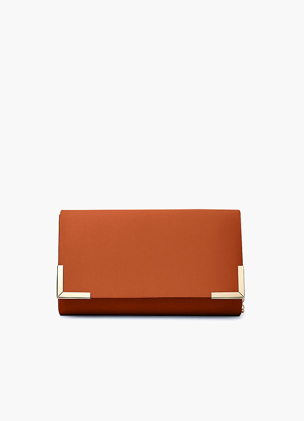 front Pochette a busta in raso opaco coordinato