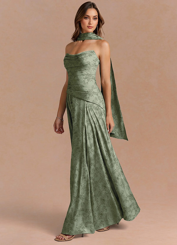 Robe Maxi Bleu Sauge Gabriela image1
