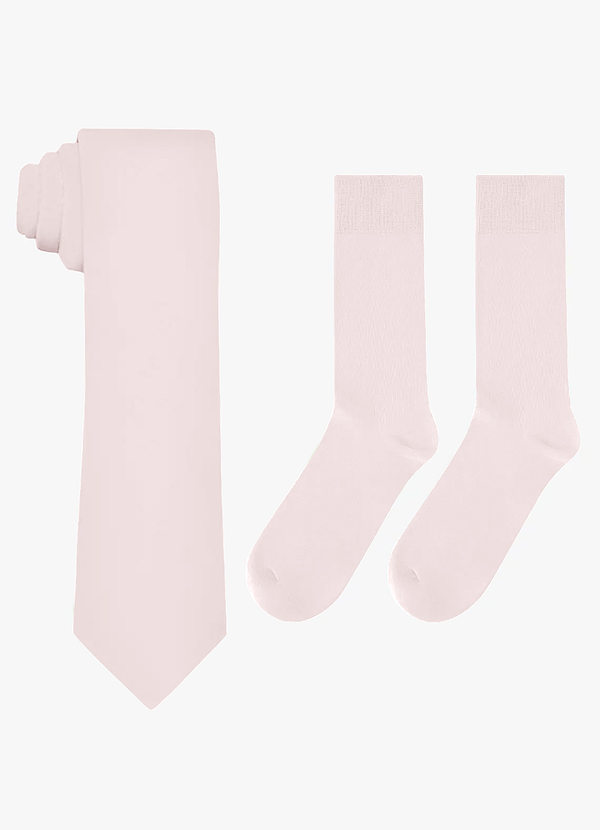 front Bijpassende set van skinny stropdas en sokken