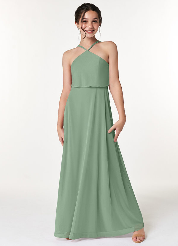 Vestidos Modestos De Manga Larga Para Damas De Honor Junior Jade main image 1