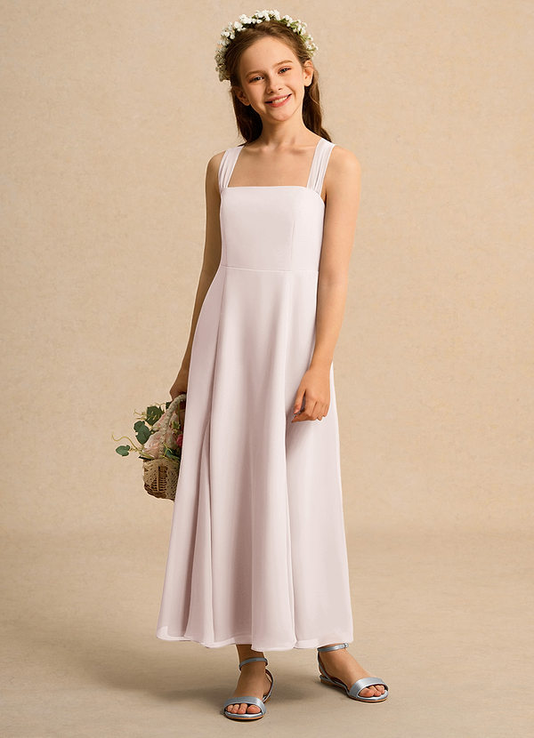 Azazie Tater Junior Formal Klänningar för brudeflicka Klä A-Line i Chiffong Plisserad image1