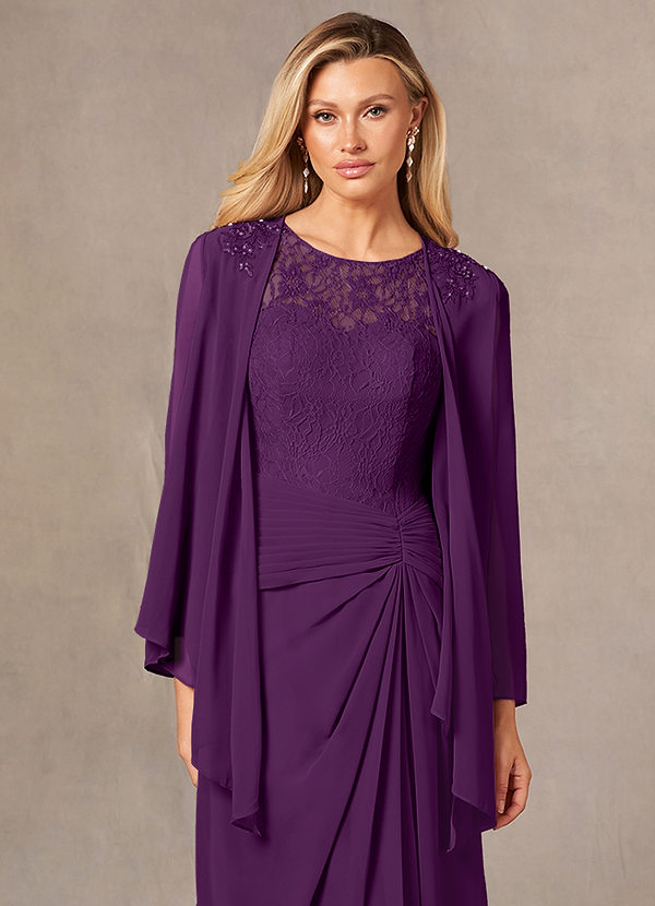 front Azazie Bijpassende Kleur Moxie Chiffon Wrap