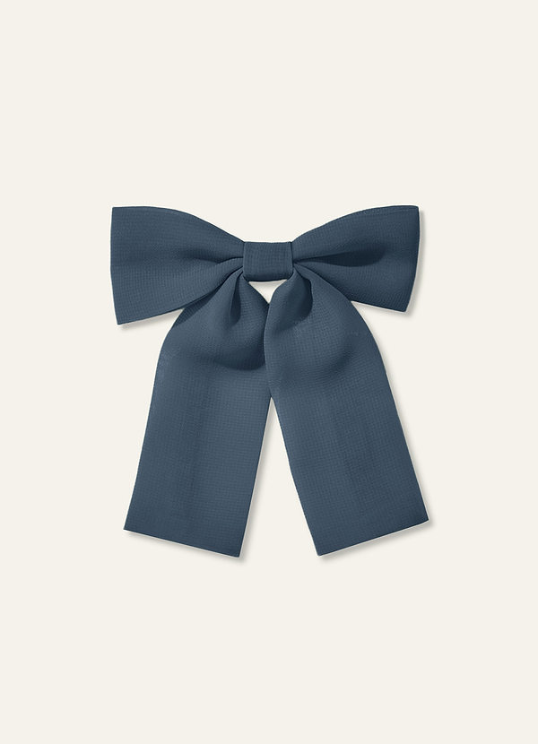 front Pinza para el cabello con lazo de gasa para niñas