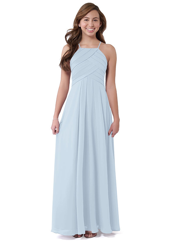 Vestidos De Dama De Honor Junior De Chifón A La Altura De Té Niebla main image 0