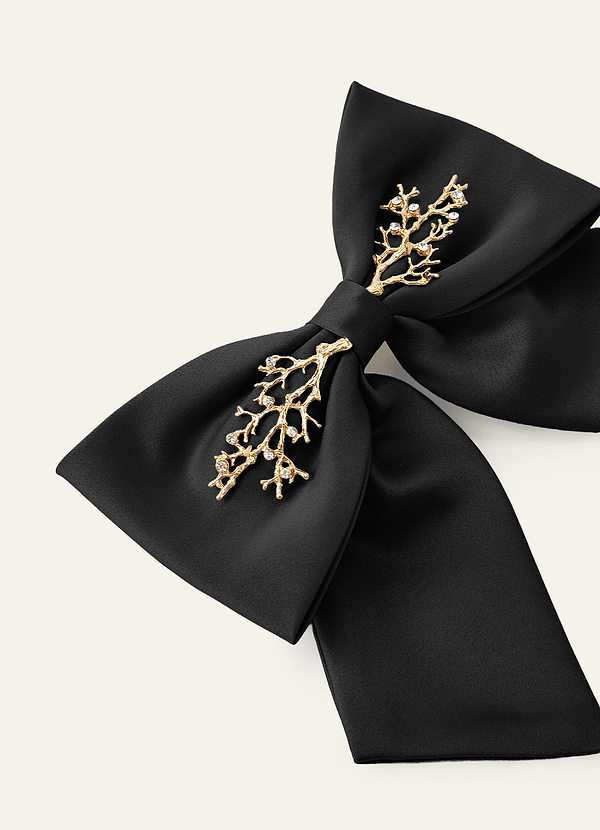 front Pinza para el pelo con lazo de rama de metal de color a juego