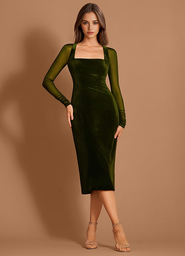 Morwenna Olive Midi Dress image1
