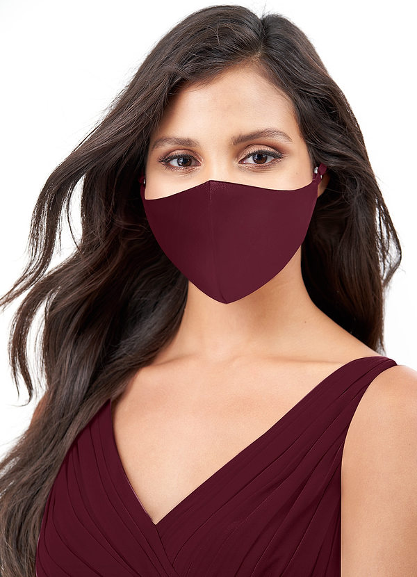 Download Azazie Non Medical Matte Satin Reusable Face Mask With Adjustable Loop Face Masks Azazie PSD Mockup Templates