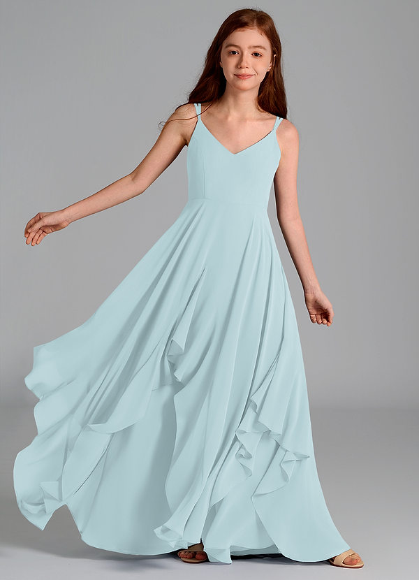 Azazie Karan Junior Mist A-Line Chiffon Dress image1