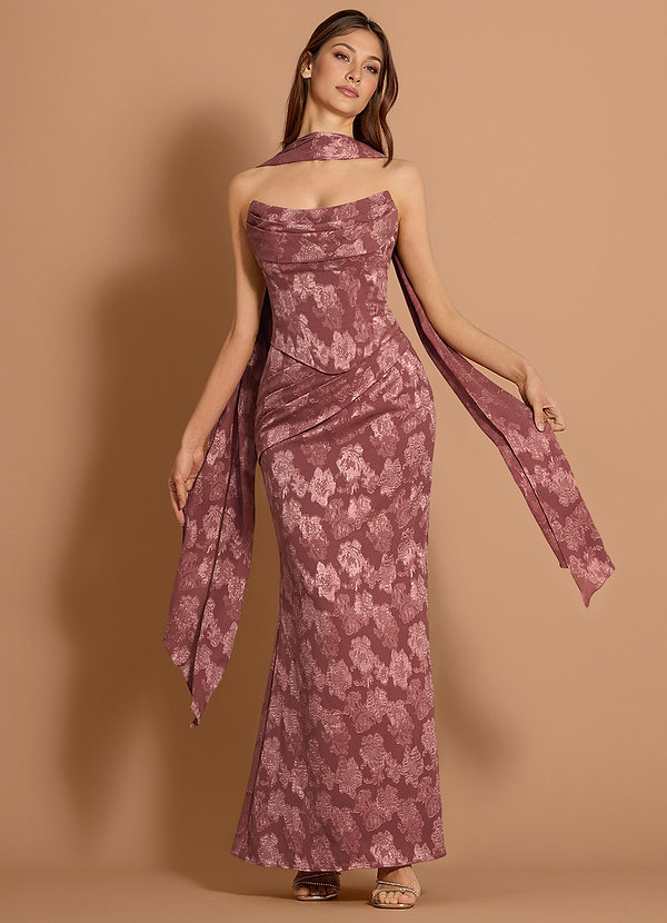 Maxi jurk Anastasia Vintage Roos image1