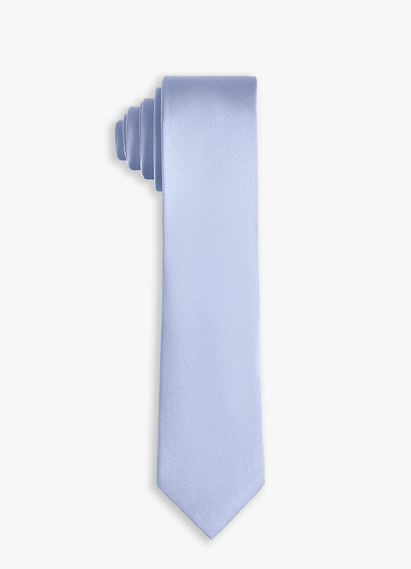 front Stretch Satin Skinny Tie