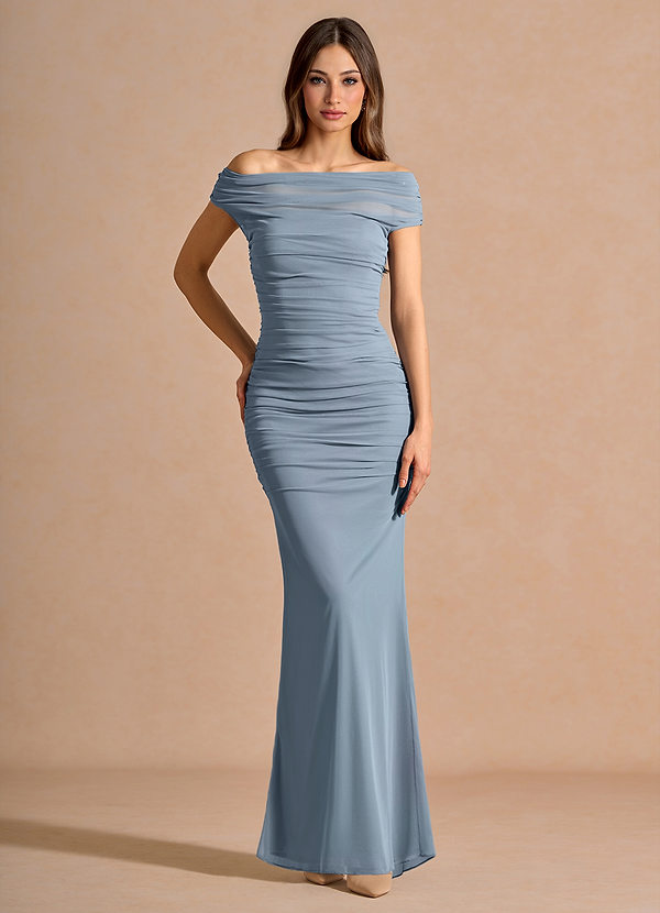 Coraliea Powder Blue Maxi Dress image1