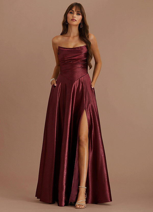 Gabby Dark Cherry Gown image1