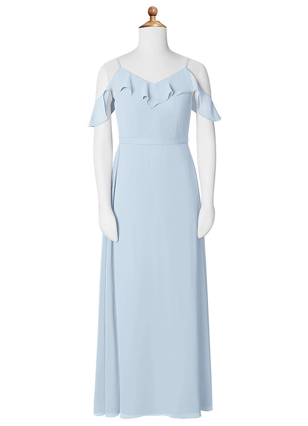 Azazie Jenaveve A-Line Chiffon Floor-Length Junior Bridesmaid Dress image1