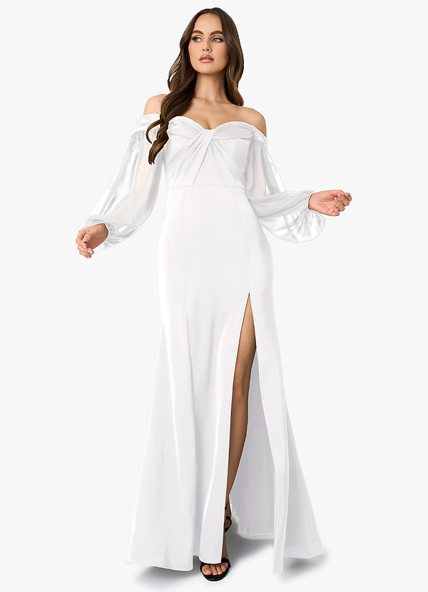 Maxine White Off the Shoulder Maxi Dress image1